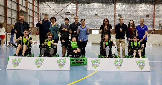 Canberra United Powerchair team receives new wheels