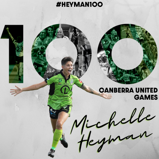 100 Games in Green for Michelle Heyman