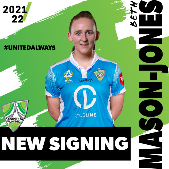 Goalkeeper Beth Mason-Jones signs with Canberra United