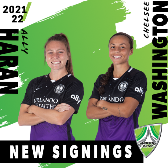 Canberra United signs two U.S Internationals for 2021/22